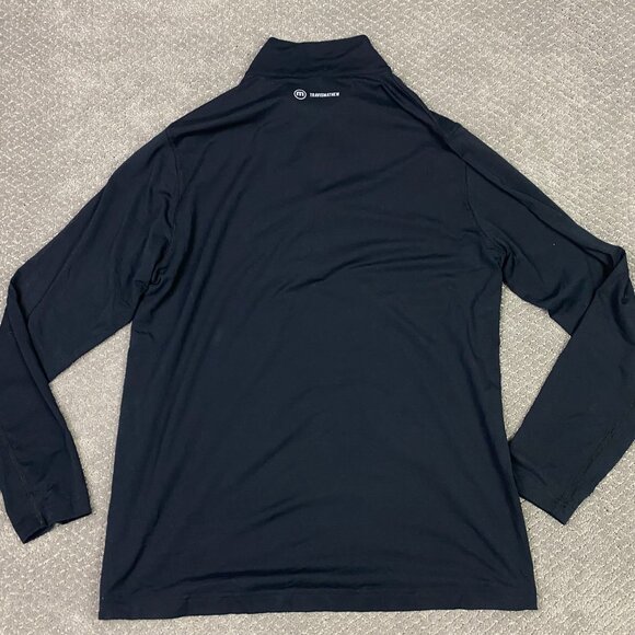 Travis Mathew 1/4 Zip Pullover Men's Large Black Lightweight Stretch Base Layer - Picture 7 of 11